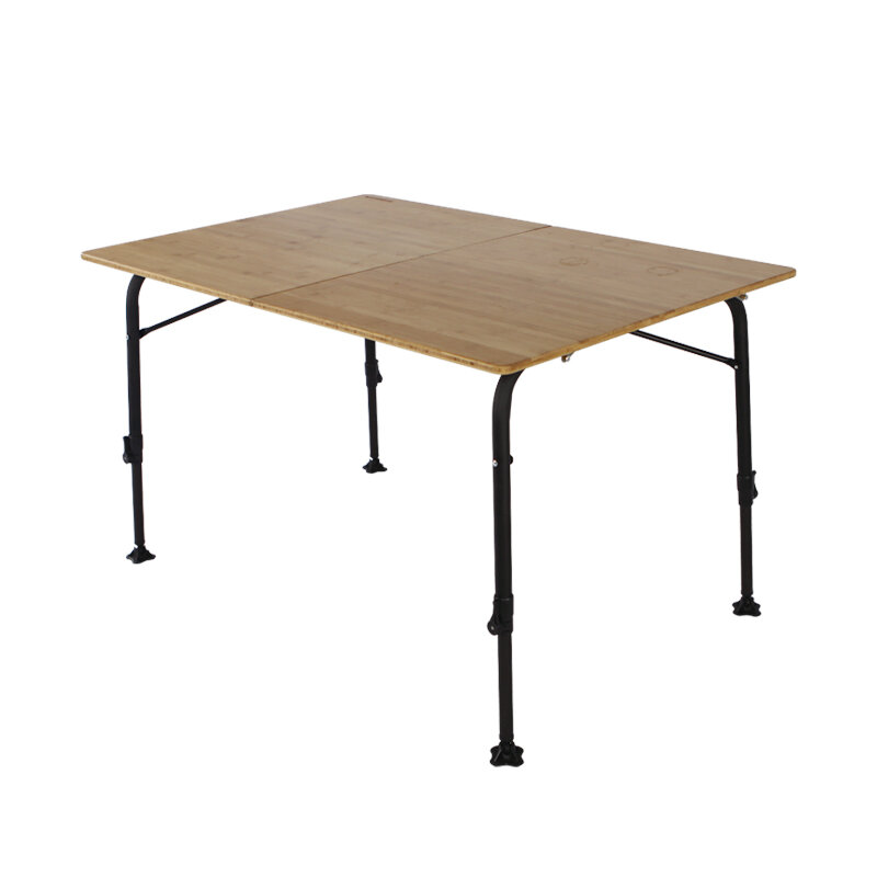 CNHIMALAYA | Outdoor Folding Table Bamboo Aluminum Portable ราคา 8,531 บาท*ส่งฟรี