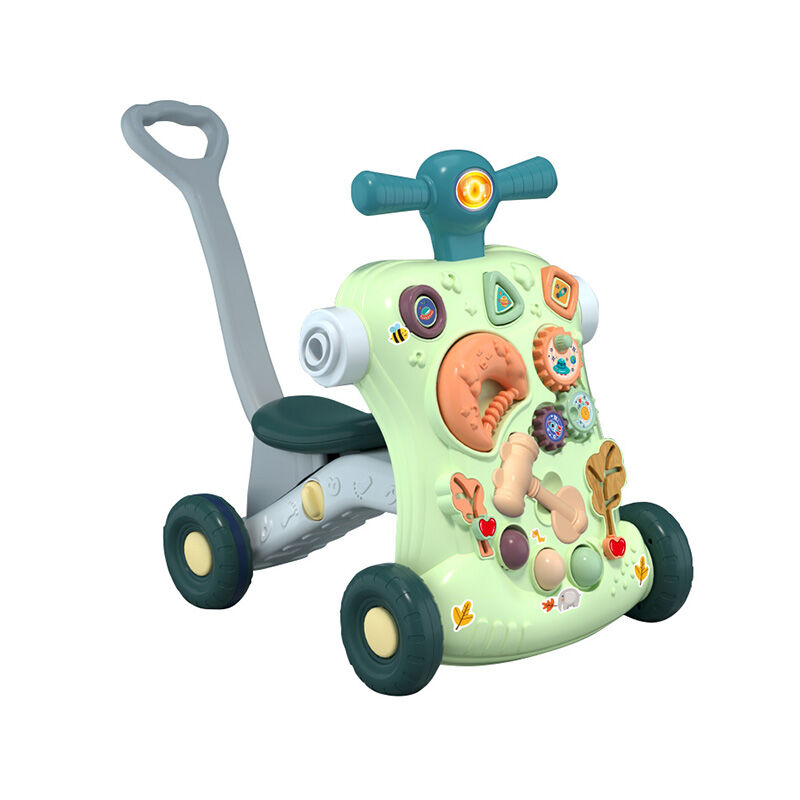 Three-in-One Baby Walker Toy Hand Push Walking Trainer Child Fitness Game Car Multifunctional Toddler Learning to Walk Car