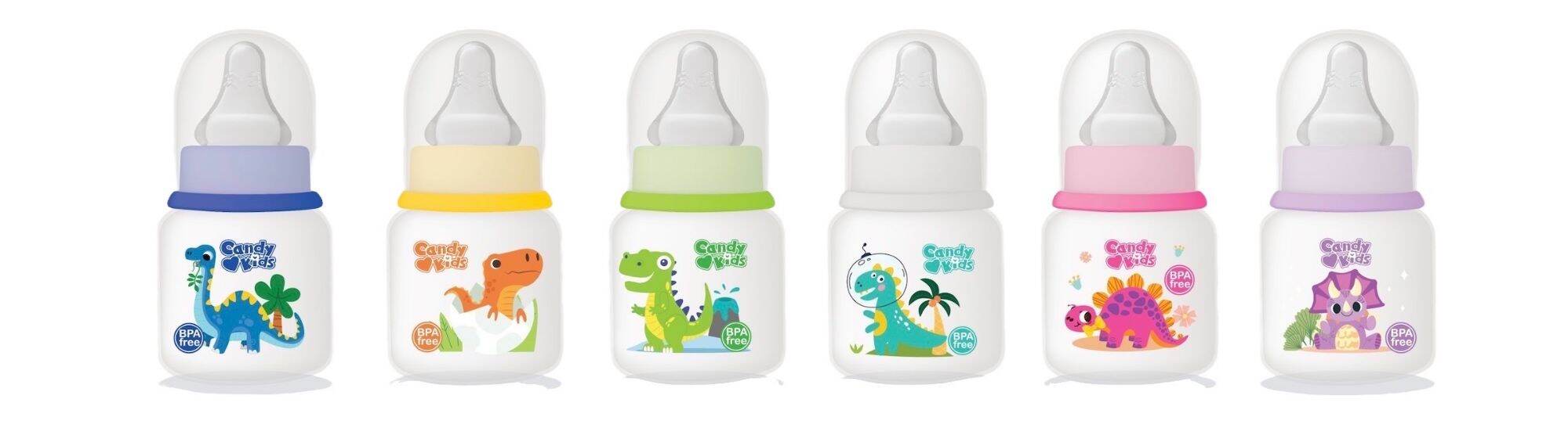ขวดนม 8oz.4oz.2oz. รุ่นไดโนซอรัส คอแคบ