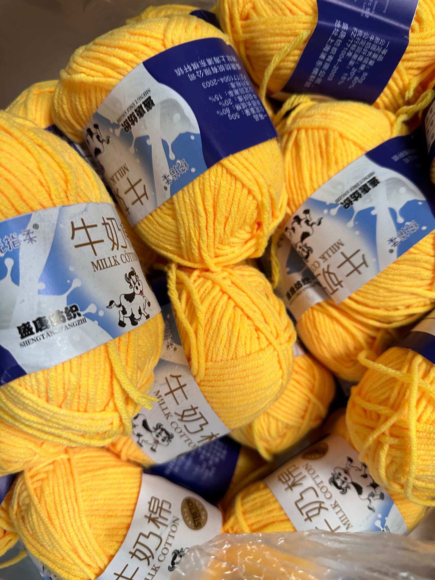 ไหมพรม 5 ply คอตตอนนม 92 สี พร้อมส่งจากไทย บริการปรึกษาโทนสีคะ
