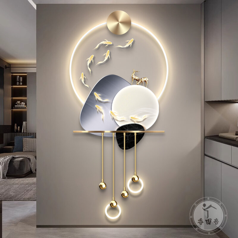 ieeliu | Luxury High-end Three-dimensional Koi Picture Wall Hanging ราคา 4,907 บาท*ส่งฟรี