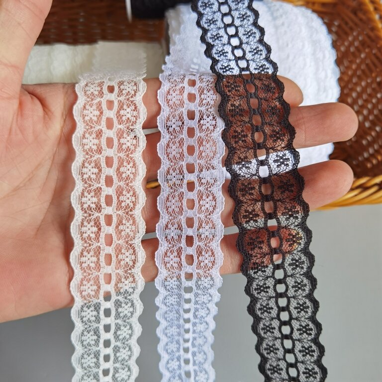 เลือกซื้อ ผ้าม่าน T135# Thin Delicate Lace Handmade DIY Doll Skirt Trim Material Taiwan Produced Rural Style Wide Edge for Home Fabric Art ราคาพิเศษ มีเก็บเงินปลายทาง