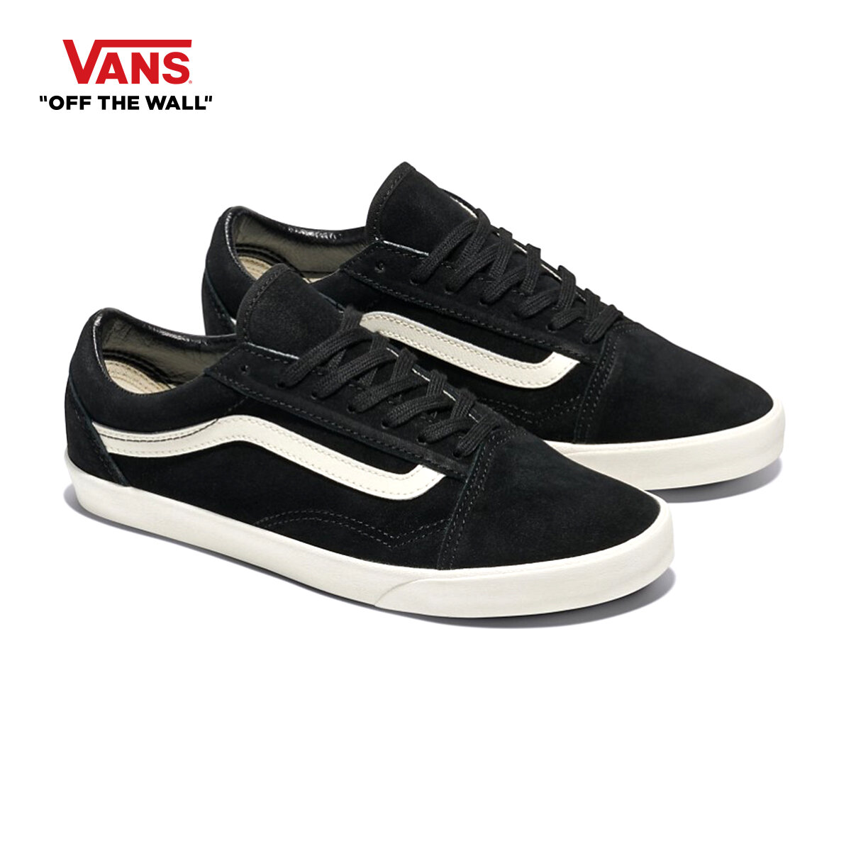 Vans Old Skool Lowpro - Black/Marshmallow Shoes Sneakers Men Women ราคา 1,450 บาท*ส่งฟรี