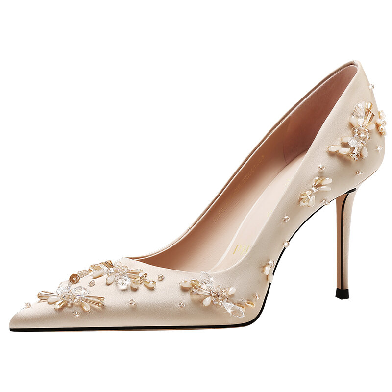 PJJUU | Champagne Comfortable Two Wear High Heels ราคา 9,384 บาท*ส่งฟรี