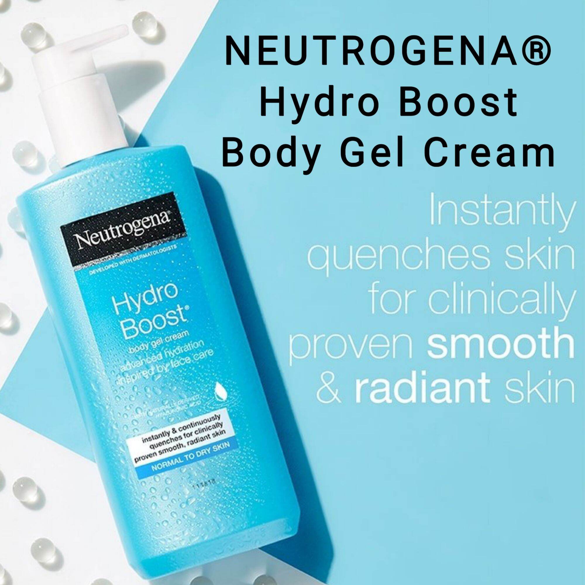 (Exp.05/25)NeutrogenaHydro Boost Body Gel Cream นูโทรจีน่า ไฮโดรบูสท์ ...