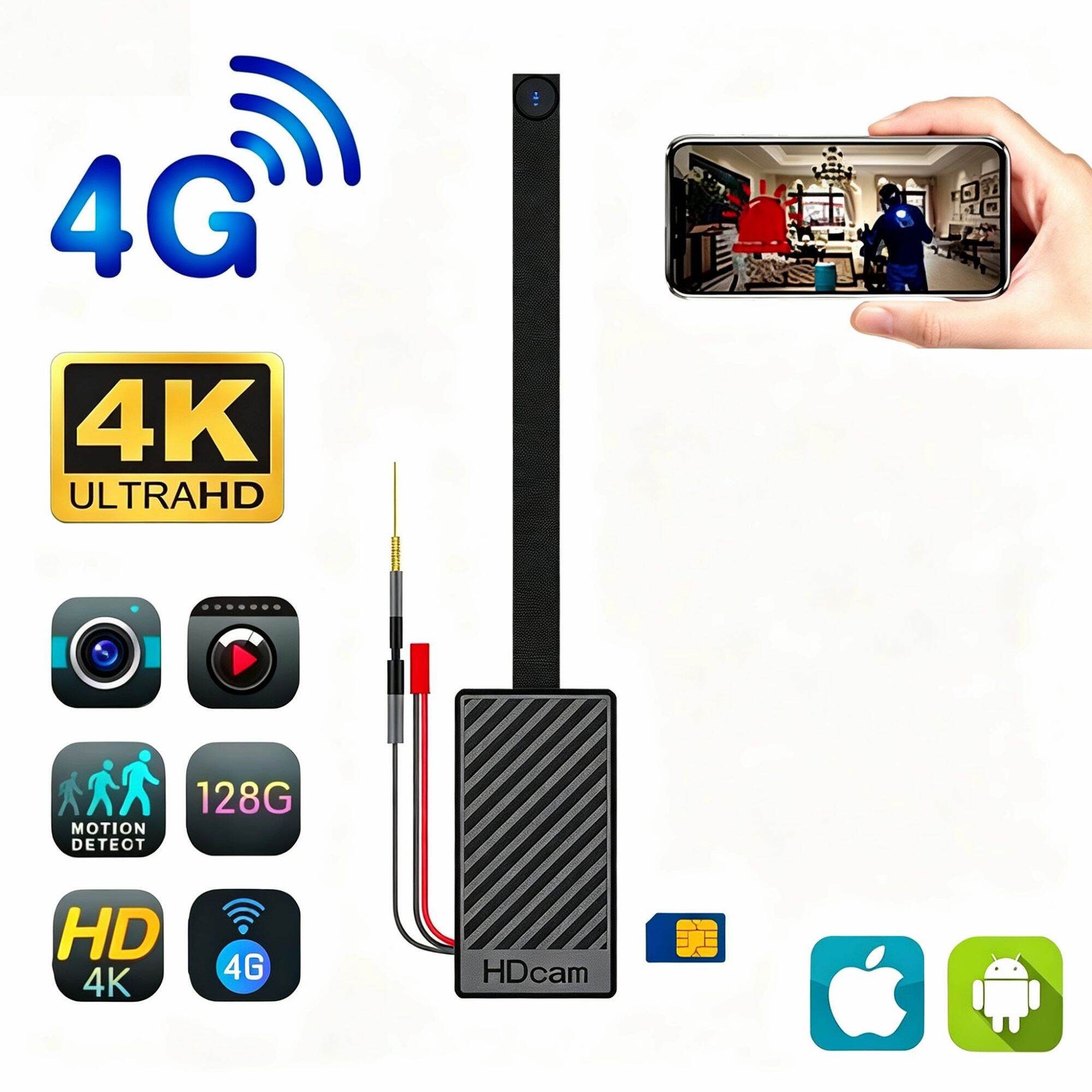 Spy Camera 4g Mini Camera, Pinhole Camera 4g Sim, Clear 4K, Button Cctv Camera Vdo Recording Camera, Spy Camera, Mini Camera, Hidden Camera, Self-Protection Camera, Wireless Camera, Mini Dvr, View Maps on Mobile Phones Around the World. ราคา 1,499 บาท*ส่งฟรี