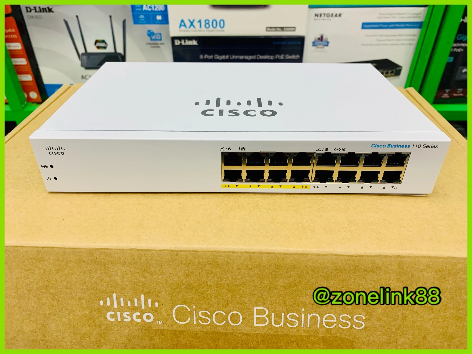 Cisco CBS110-16PP Unmanaged Gigabit POE Switch 16 Port, POE 64W
