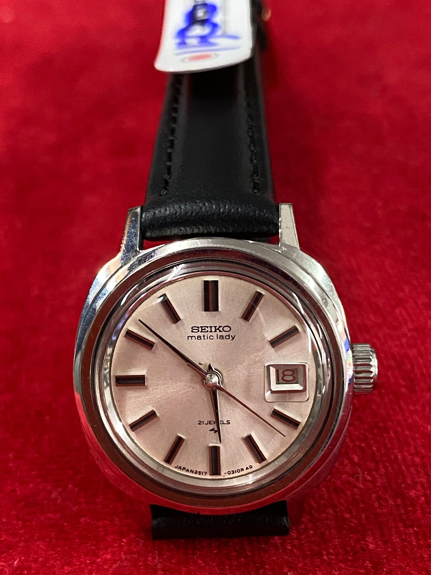 SEIKO matic lady 21 jewels Automatic ตัวเรือนสแตนเลส นาฬิกาผู้หญิง  นาฬิกามือสองของแท้ 