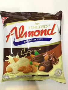 ภาพหน้าปกสินค้า🌰ช้อกโกแลตอัลมอนด์ รสดาร์ก United Almond chocolate ขนาด 247 🌰รส white&dark ที่เกี่ยวข้อง