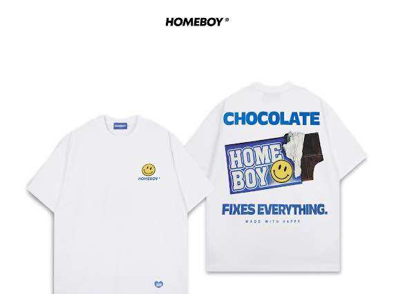 HOMEBOY เสื้อยืดผู้ชาย OVERSIZE เสื้อยืดเท่ๆ HB.SMILECHO ราคา 590 บาท*ส่งฟรี
