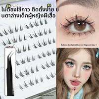 ขนตาปลอมด้านล่างที่ดูธรรมชาติ ไม่ต้องใช้กาว สำหรับมือใหม่ Faiccia