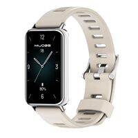 mijobs | สายนาฬิกาซิลิโคนสำหรับ Honor Band 9 ปุ่ม 10 กันน้ำ ระบายอากาศ TPU ทดแทน