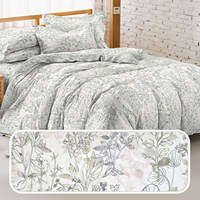 ผ้าปูที่นอน Micro Touch FLOWER STYLE 3.5 / 5 / 6 ฟุต