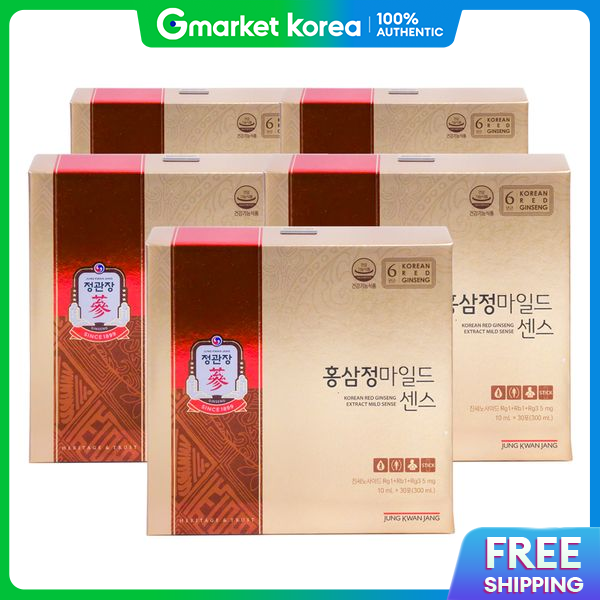 JungKwanJang | Cheong Kwan Jang Red Ginseng Extract Mild Sense 10ml X 30 Pouches, 5 Units / Wj Shopping Bag ราคา 9,275 บาท*ส่งฟรี