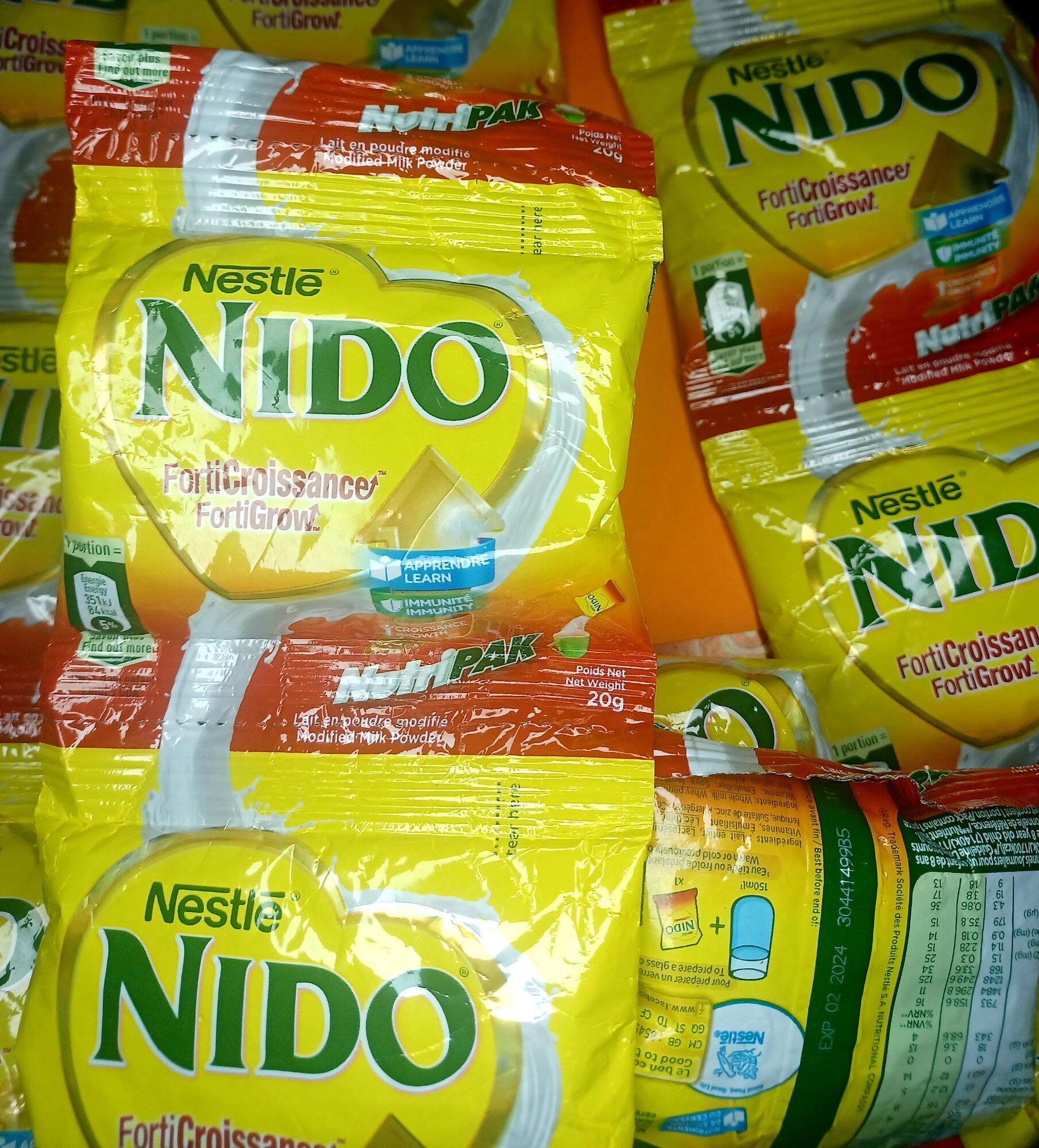 Nido lait en poudre sachet 20g