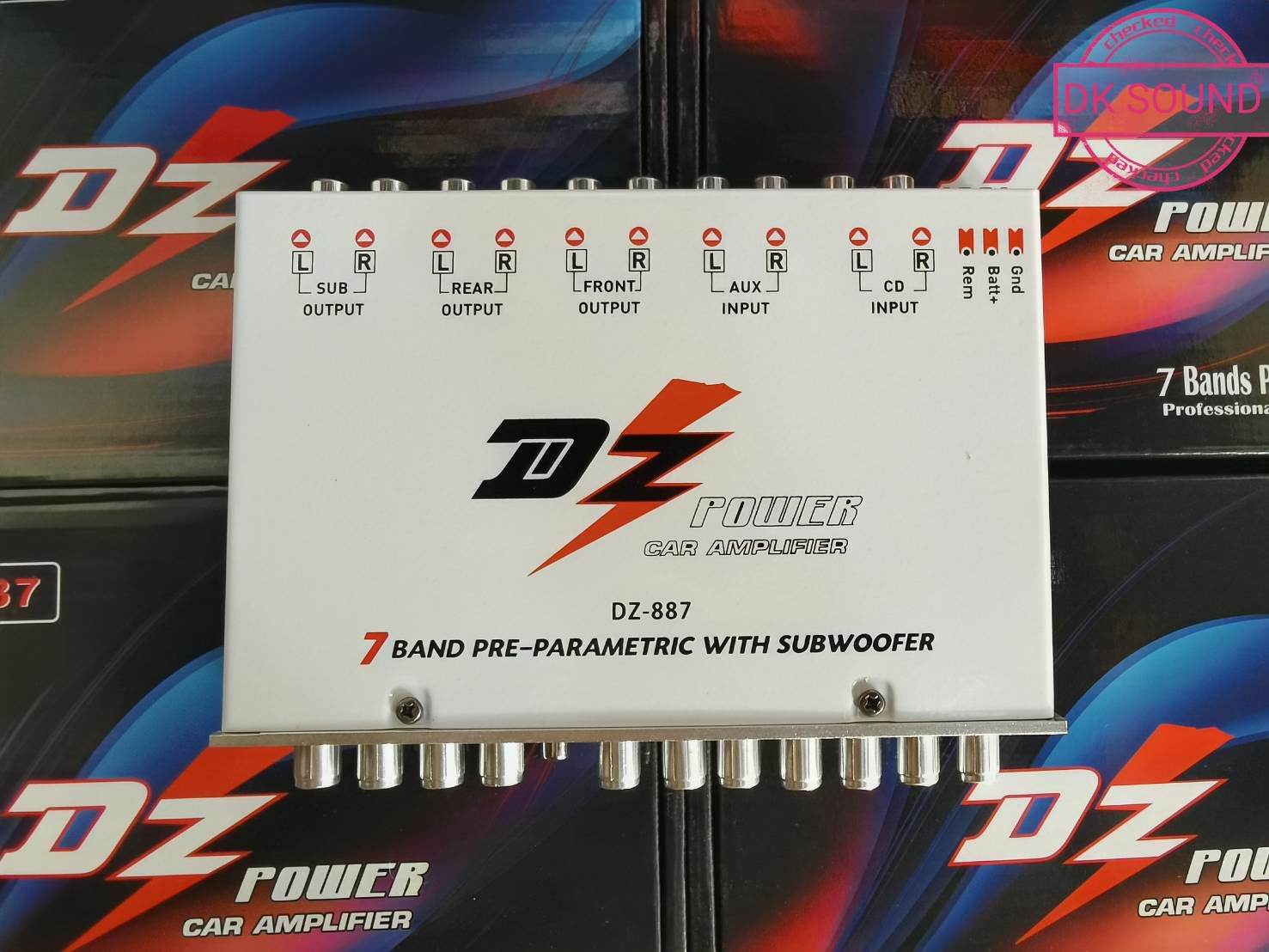 ปรี 7แบรน รุ่น DZ-887 ปรีแอมป์7แบรน ปรีรถยนต์ เครื่องเสียงรถยนต์ 7band รุ่น(DZ-877)