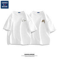 Genio Lamode | เสื้อยืดสีขาวเรียบง่ายสำหรับผู้ชาย