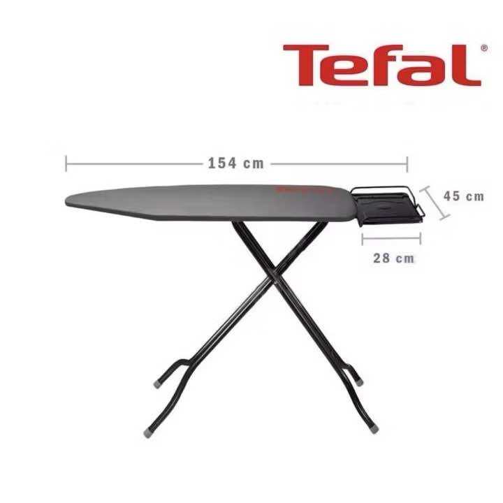 Tefal โต๊ะรีดผ้าสำหรับเตารีดไอน้ำ TI3010EO ขนาด 154x45 ซม.ปรับความสูงได้94.5ซม.รับน้ำหนักได้สูงสุด 15 กก. ราคา 1,449 บาท*ส่งฟรี