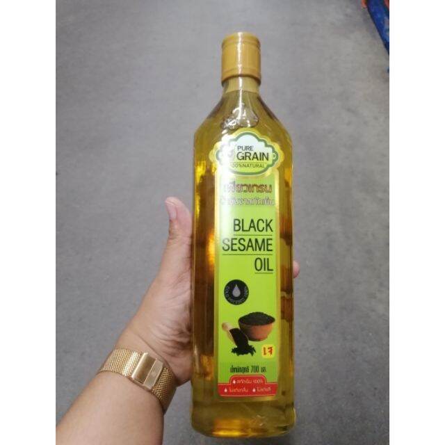 น้ำมันงาสกัดเย็น เพียวเกรน SesameOil.700ml