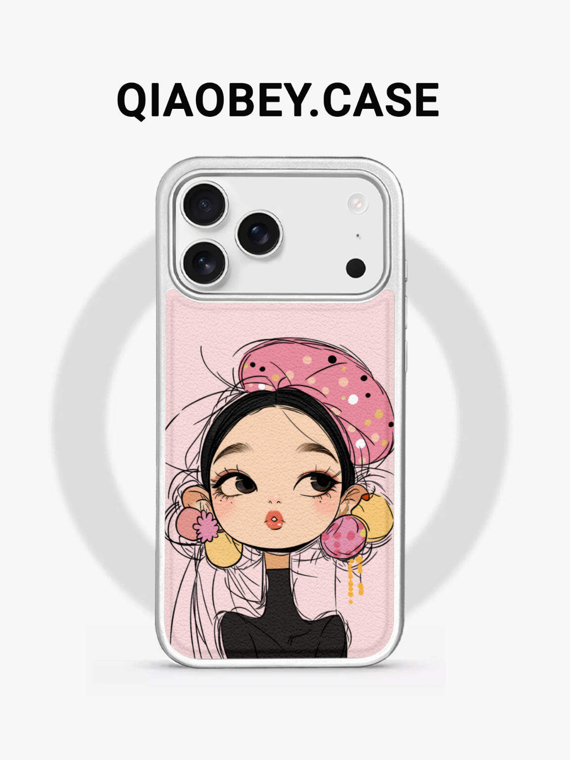 QIAOBEIYAO | iPhone 17 Pro Max Protective Case High-end Magnetic Sheepskin Cartoon Cute Full Protection ราคา 519 บาท*ส่งฟรี