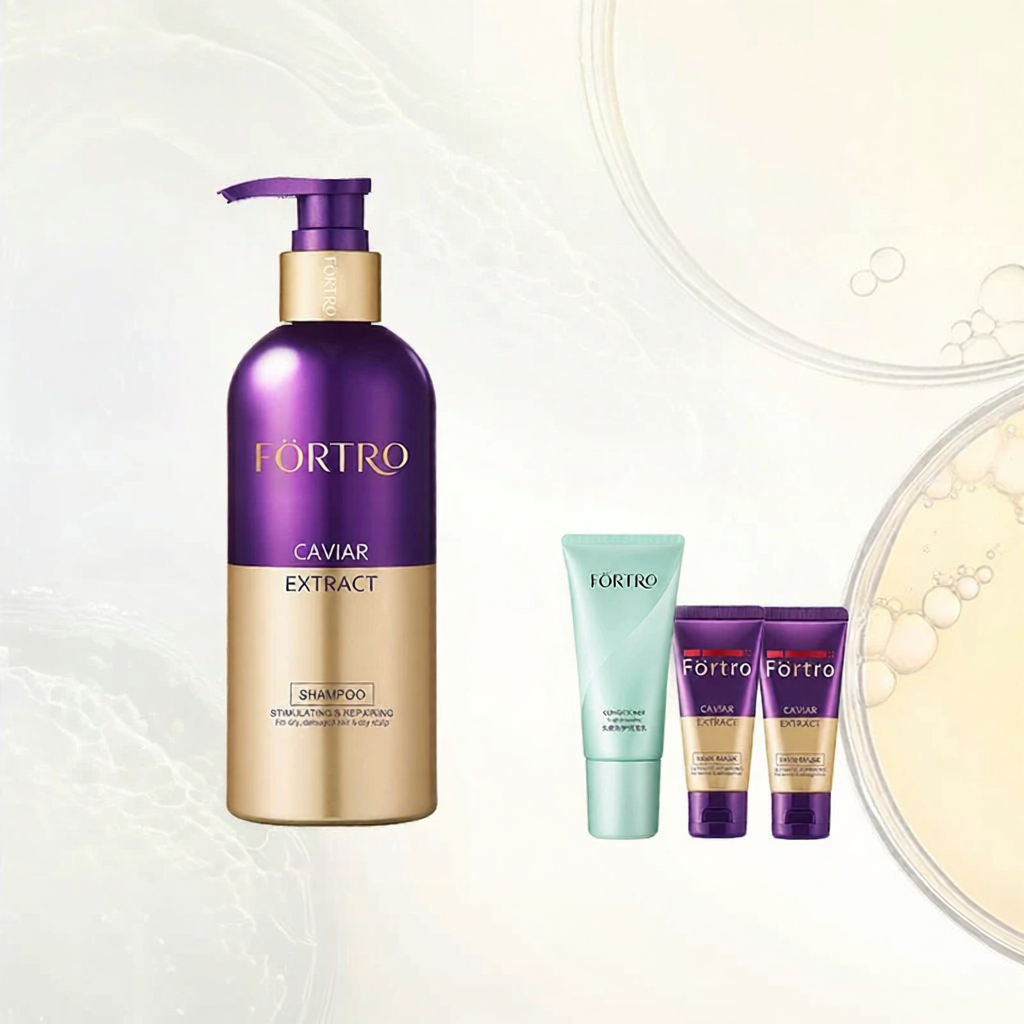 Fortro | Strengthening Caviar Shampoo and Hair Treatment Set Oil Control Volumizing ราคา 4,416 บาท*ส่งฟรี
