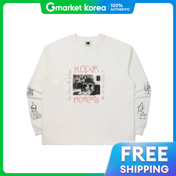Kodak | Official Hyun Yeseul Artist Kodak Moments Long Sleeve T-Shirt White ราคา 2,544 บาท*ส่งฟรี
