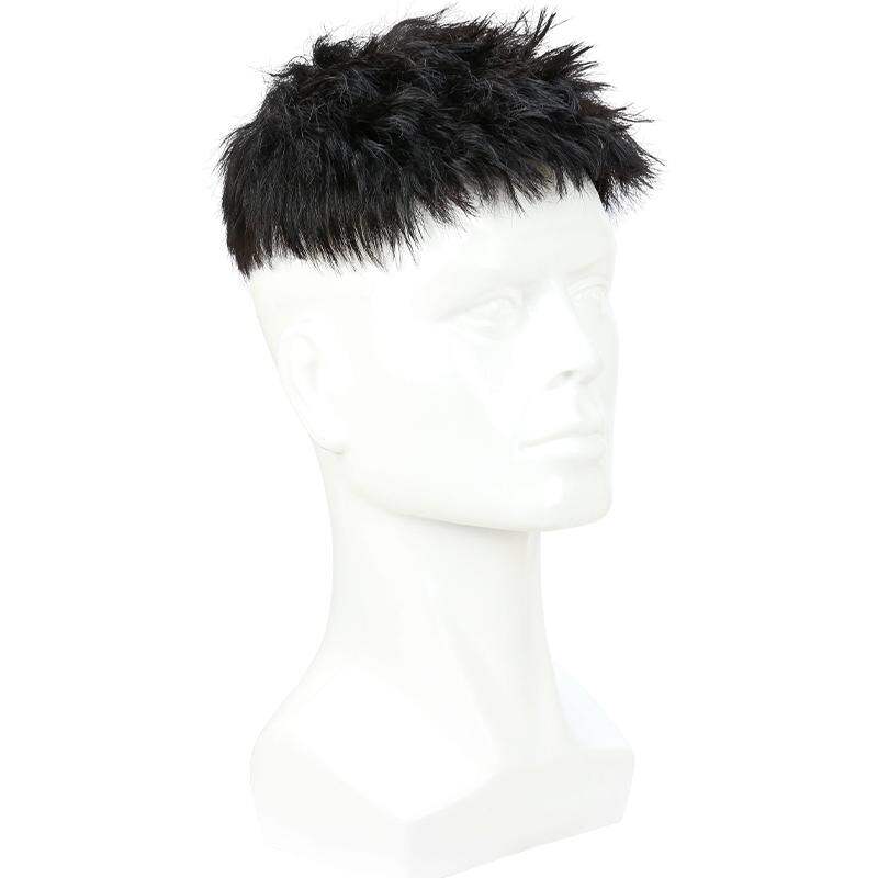 BEIERXIU | Real Hair Men Wig Patch Chinese Perm Messy Burr Head Fashion Invisible Hair Piece ราคา 3,326 บาท*ส่งฟรี