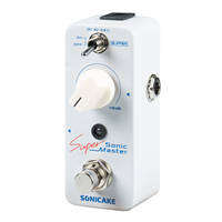 SONICAKE Sonic Super Master Clean Boost บัฟเฟอร์กีตาร์เบส + 12dB Gain Effect QSS-22