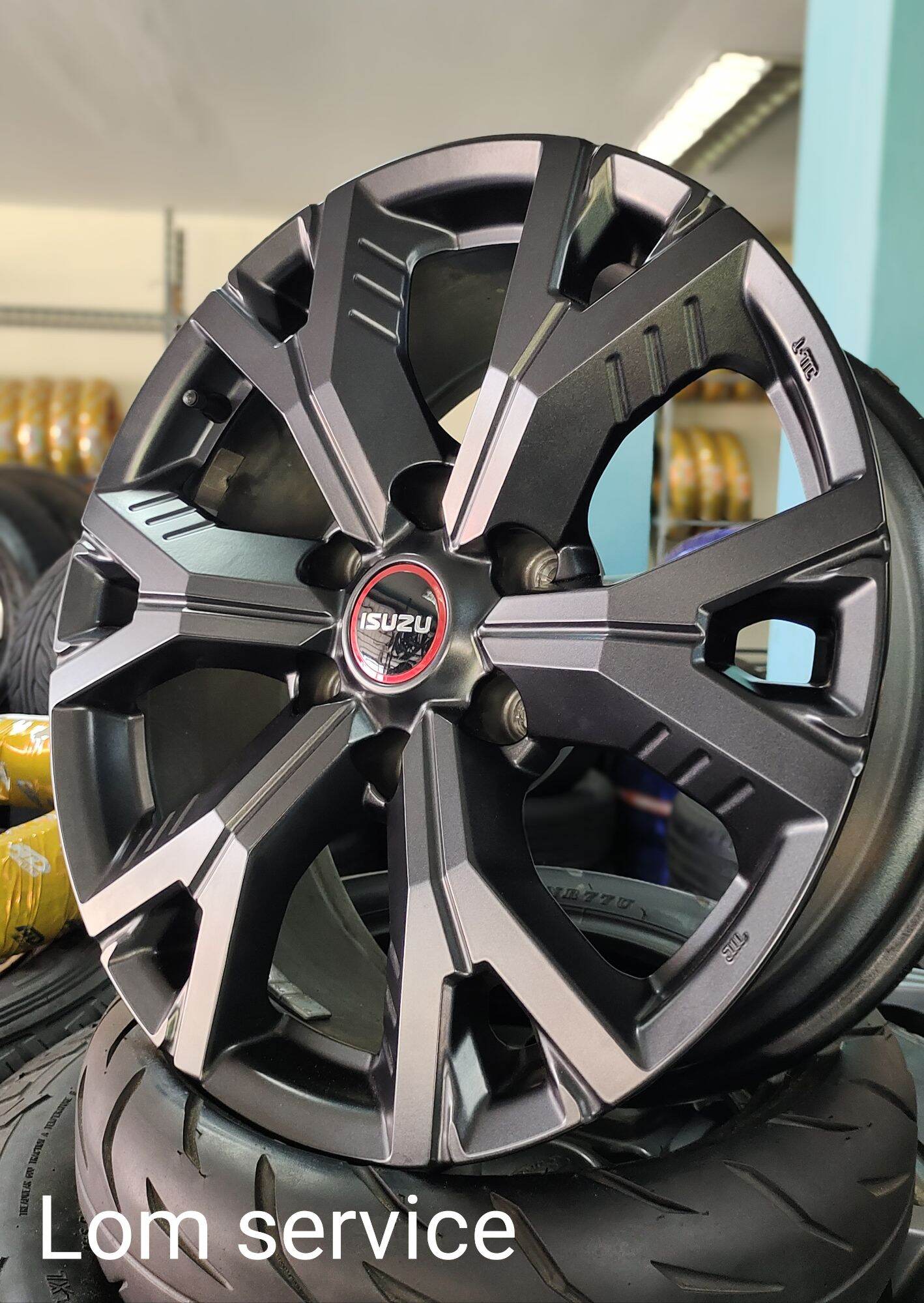 ล้อแม็ก isuzu d-max v-cross ขอบ 18 สีดำด้าน ล้อแม็กแท้ถอดสีเดิมจาก ...