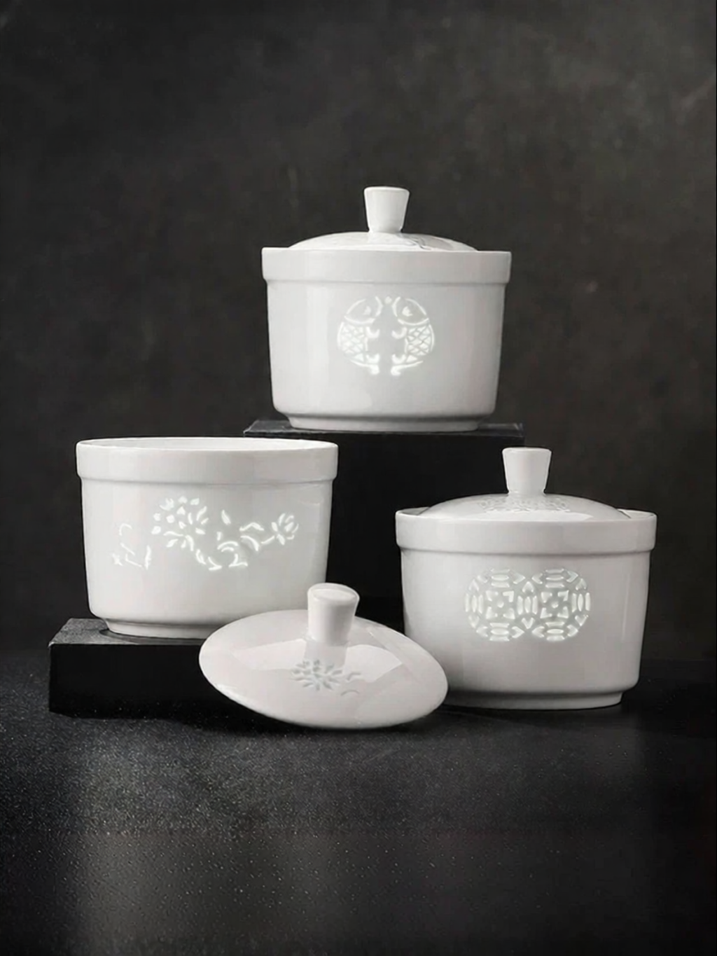 JINGDEZHEN | Linglong Ceramic Steam Pot