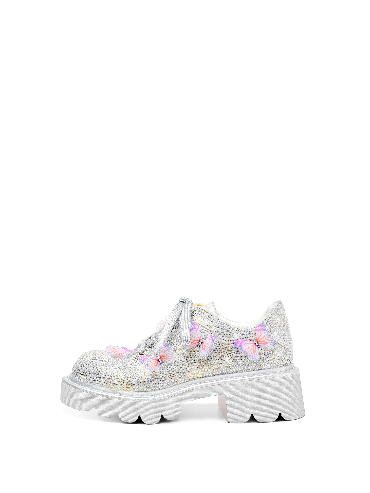 HOOV | High-Heel Water-Diamond Loafers ราคา 8,032 บาท*ส่งฟรี