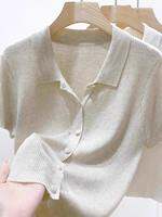 Loowmane | เสื้อยืดแขนสั้นทรงหลวมระบายอากาศ สีม่วง