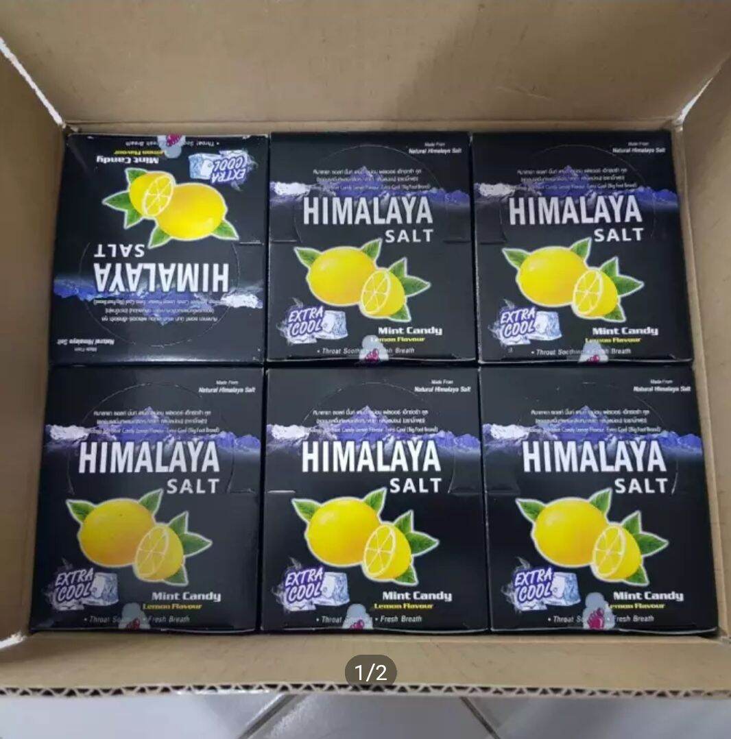 himalaya salt mint candy ลูกอมหิมาลายารสมิ้นท์ จำนวน 1ลัง