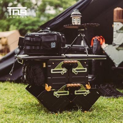 TNR​ CAMPING​ SHELF CONTAINER 25L ลัง/กล่องเก็บของอเนก​ประสงค์​  Color Black