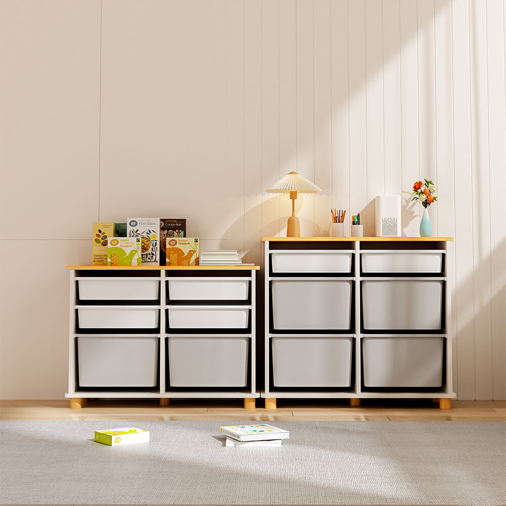 ผลิตภัณฑ์แม่และเด็ก KEBIXIONG กล่องเก็บของเล่นไม้แบบรวมฟรี ราคา 6,595 บาท*ส่งฟรี