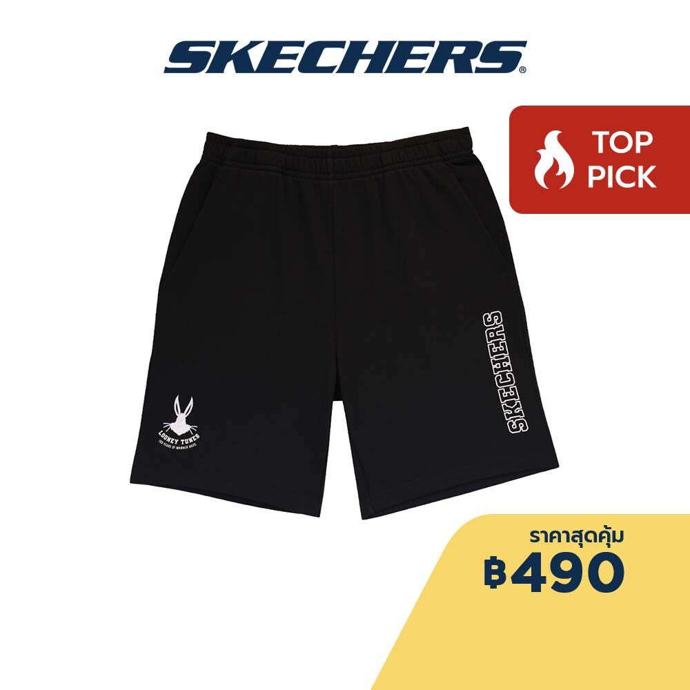 (Lazada Exclusive) Skechers สเก็ตเชอร์ส กางเกงขาสั้นเด็กผู้ชาย Boys Warner Bros. Shorts Apparel - SL323B331-02L2 ราคา 490 บาท*ส่งฟรี