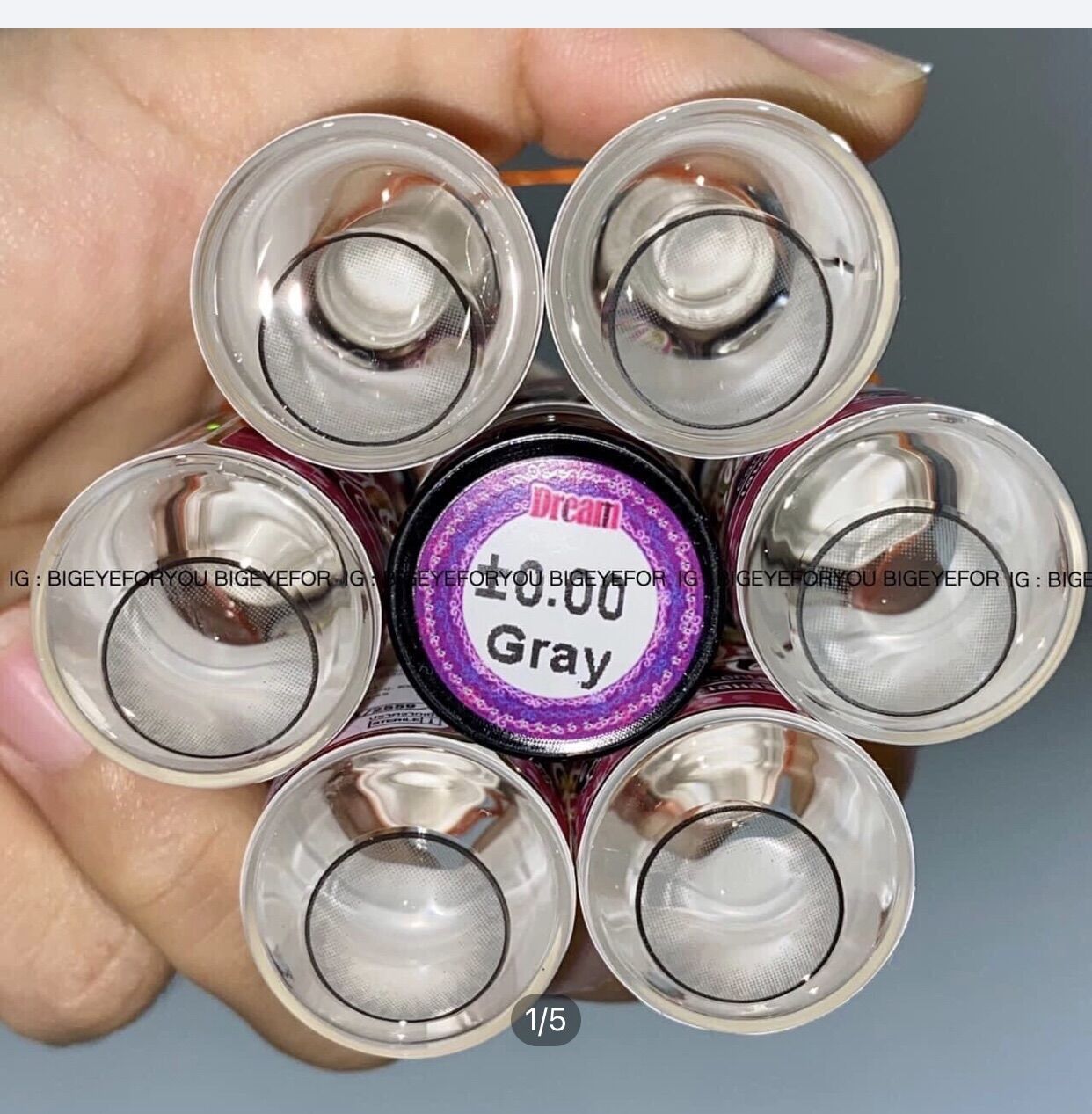 Dream gray บิ๊กอายสีby wink ลายยอดฮิต สวยมาก14.5 ราคา 65 บาท*ส่งฟรี