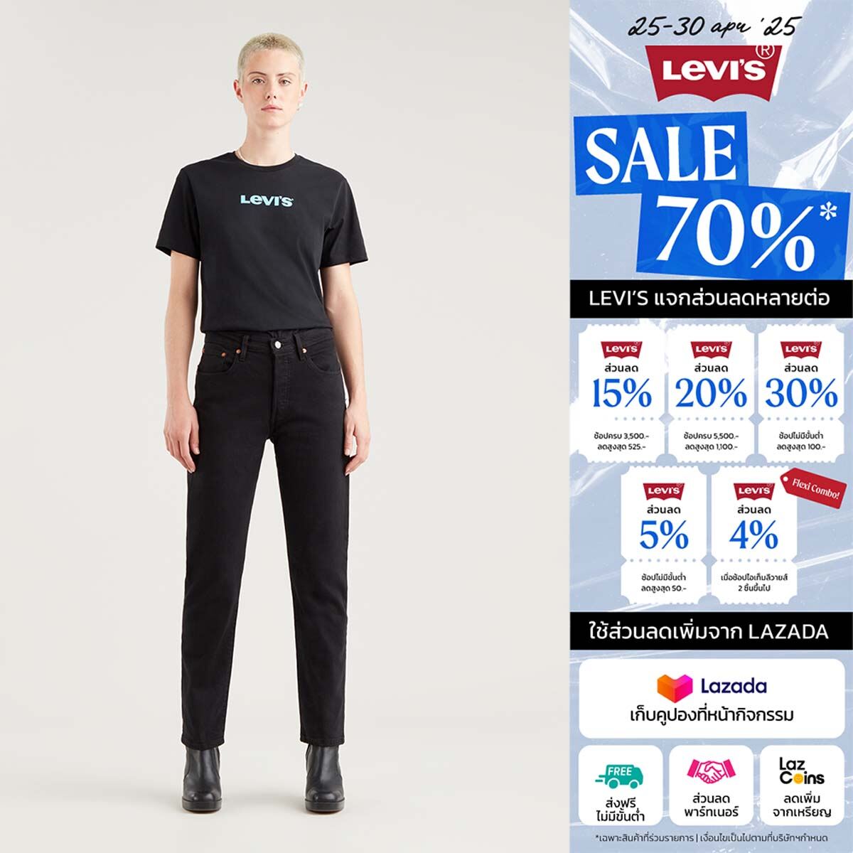 กางเกงยีนส์ผู้หญิง Levi's® Women's 501® Original Cropped Jeans ราคา 1,047 บาท*ส่งฟรี