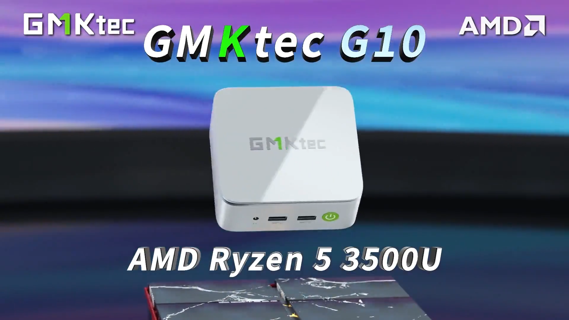 GMKtec G10 Mini PC R5 3500U DDR4 3200Mhz PCie NVMe SSD Win 11