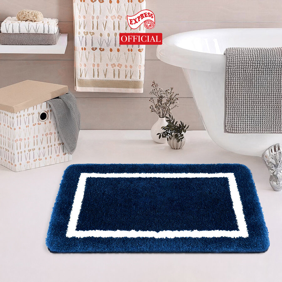 STELLAR BORDER DOOR MAT 45x70cm. SOFT MAT THICK 16-20mm BATH ROOM MAT, TPR ANTI-SLIP BACKING, WASHABLE, QUICK DRY, READY TO SHIP ราคา 560 บาท*ส่งฟรี