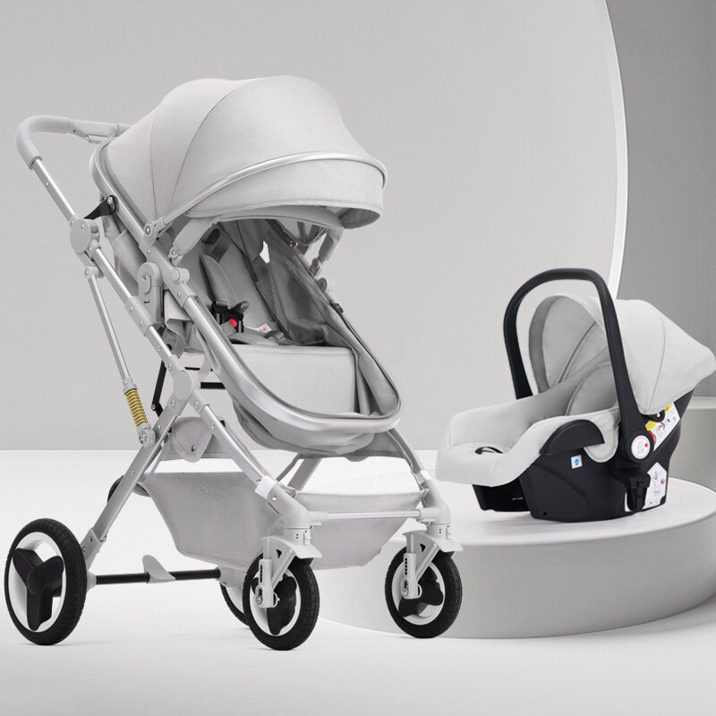 WEIJIA | Foldable Stroller with Reclining Seat and Shock Absorption for 0-3 Year Olds