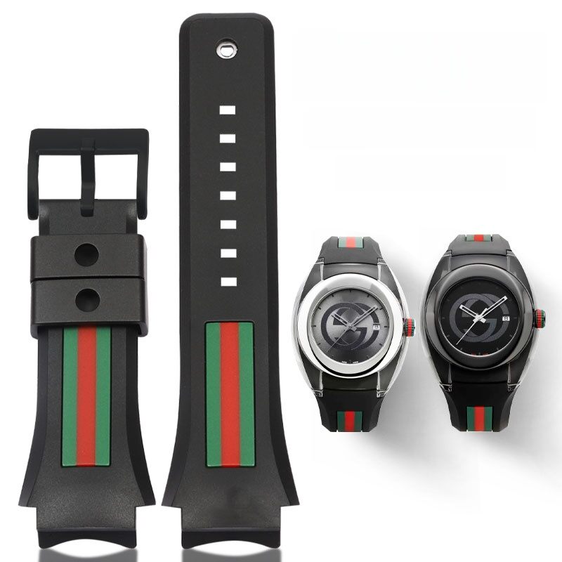 สายนาฬิกา GC YA137 แบบหนังยางกันน้ำ รุ่น YA137107A สายนาฬิกาแบบ