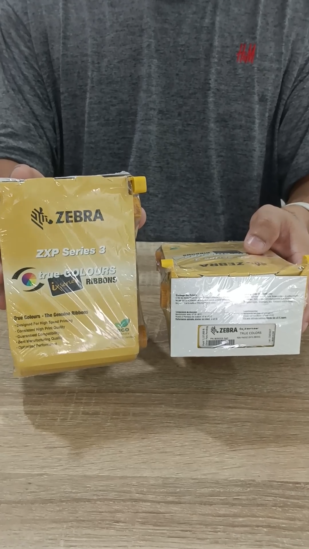 ZEBRA 800033-340 ริบบอนสี Color ribbon YMCKO 280 Print ใช้สำหรับ  เครื่องพิมพ์บัตร ZEBRA ZXP3 Ribbon ZXP Series3 แทน 800033-840 | Lazada.co.th