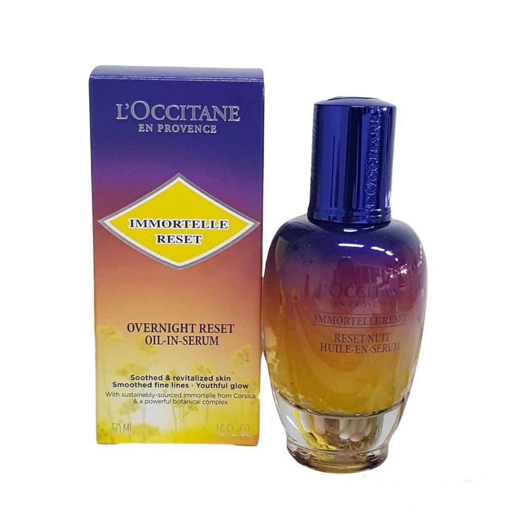 L'Occitane Immortelle Reset Overnight Reset Oil In Serum 50 ml. สูตร