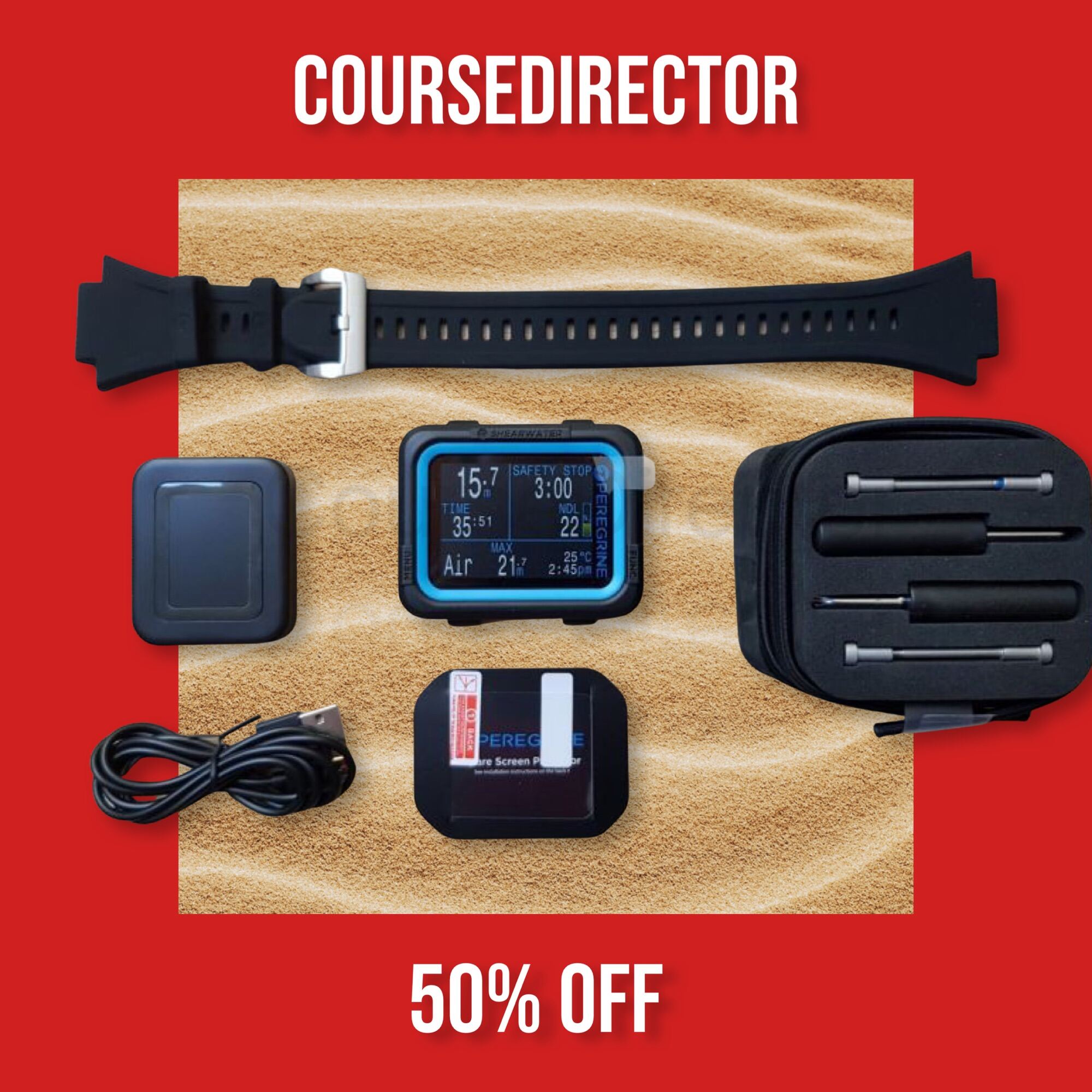 Coursedirector Shearwater Peregrine Dive Computer ไดฟ์คอม สำหรับนักดำน้ำ พร้อมส่ง สินค้าประกันศูนย์ไทย