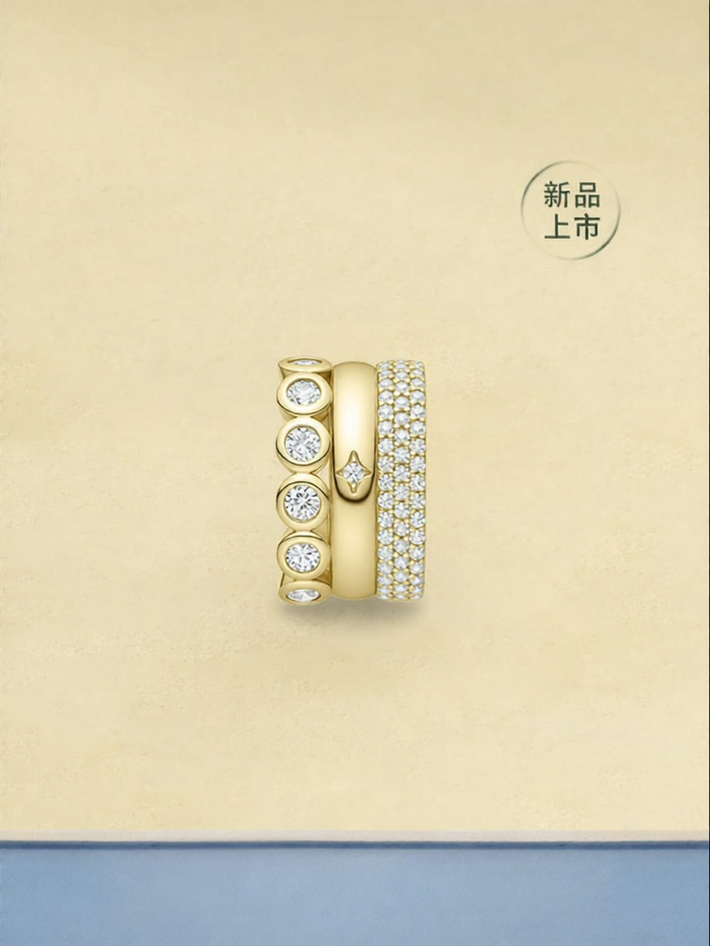 HEFANG Jewelry | Multi-layer Stackable Versatile Designer Lightweight Luxury Earrings ราคา 3,740 บาท*ส่งฟรี