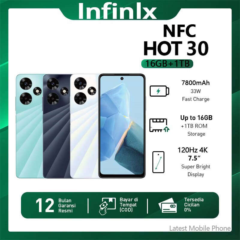【100% Genuine】2024 Iinfinlx Hot 30 Nfc & Hot 30S 5g 7.5 Inch Android Mobile Phone 16Gb+1Tb Student Learning Mobile Phone Dual Sim Dual Standby Gaming Phone Genuine Brand New Mobile Phone Cheap Mobile Phone Fast Charging 120W Snapdragon 8Gen3 ราคา 1,488 บาท*ส่งฟรี