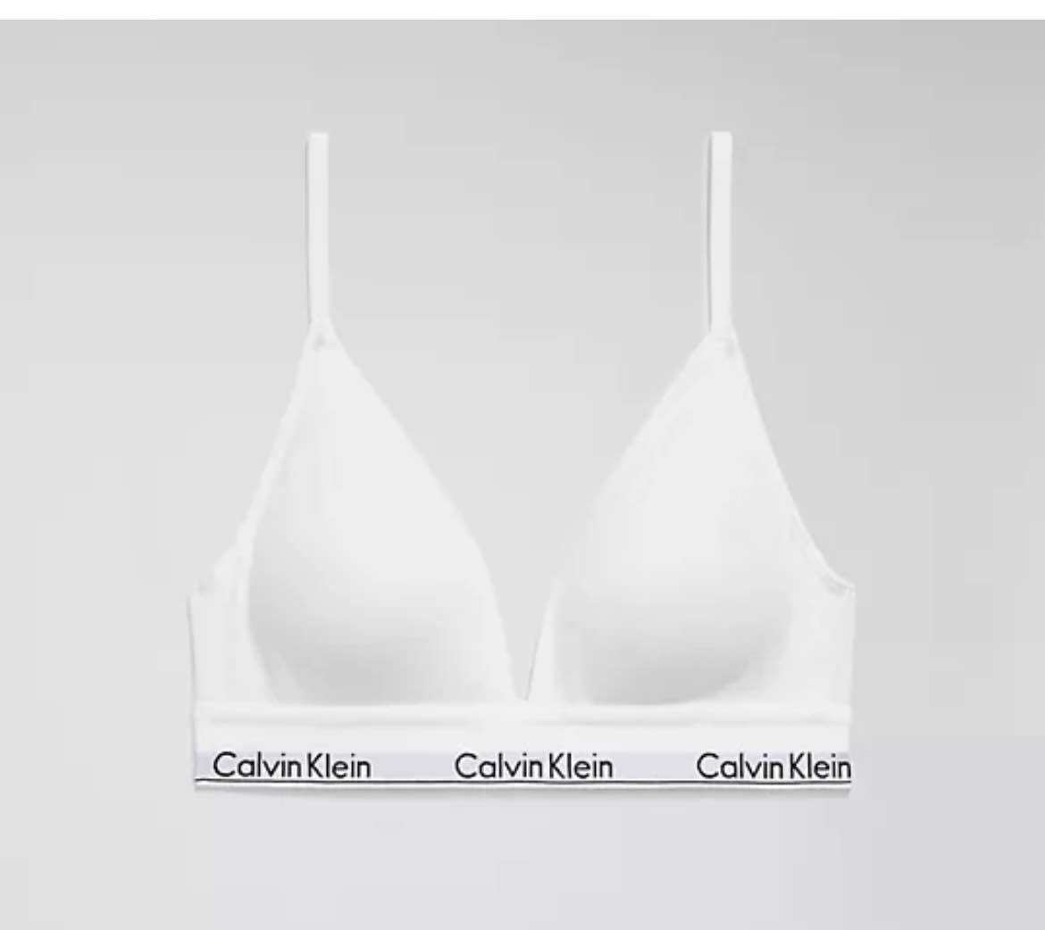 Modern Cotton Lightly Lined Triangle Bralette (มีฟองน้ำ)