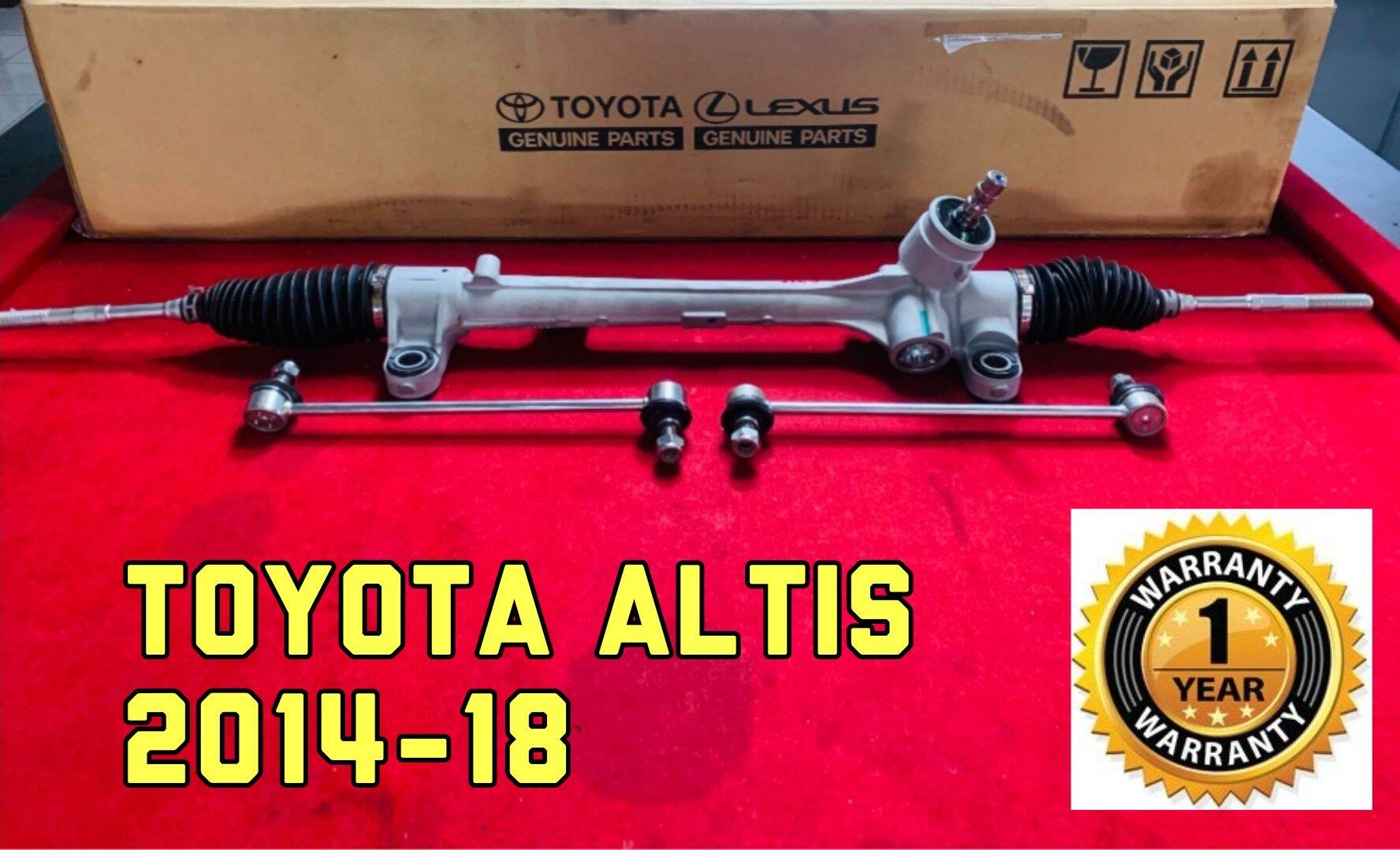 แร็คพวงมาลัยพาวเวอร์ Toyota Altis (2014-2018) ของแท้ประกอบใหม่ รับประกัน 1 ปี