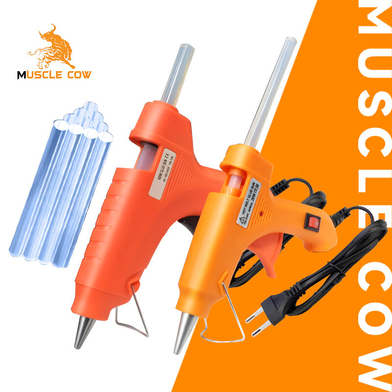 MUSCLE COW ปืนยิงกาว ปืนกาว ปืนยิงกาวร้อน 20วัตต์ 60วัตต์ กาวร้อน ปืนกาวร้อน ปืนยิงกาวโซโล สำหรับกาวแท่ง 7mm 11mm Glue Gun ราคา 30 บาท*ส่งฟรี